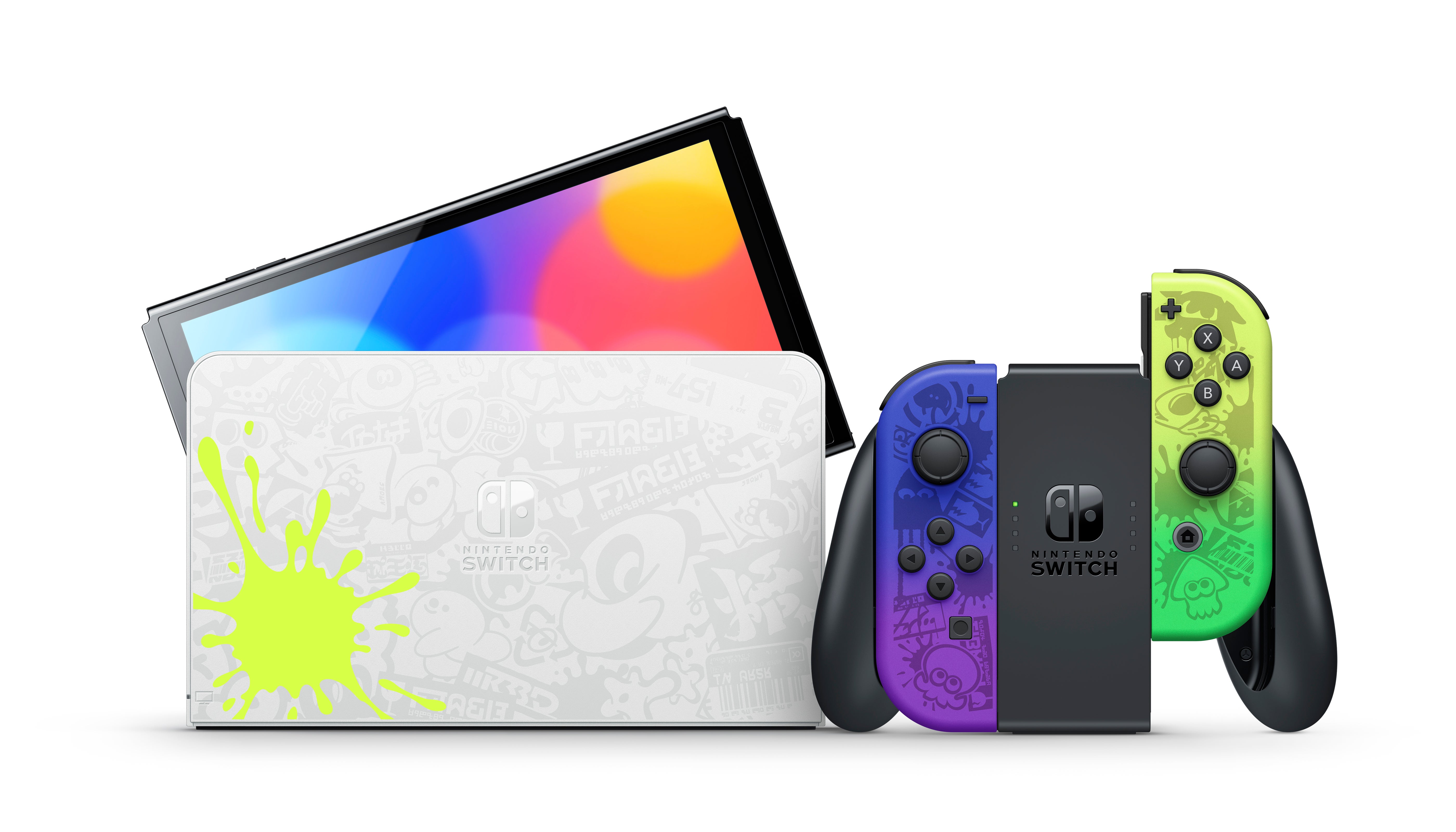 Nintendo launching a special edition Splatoon 3-themed Switch-OLED Model next month